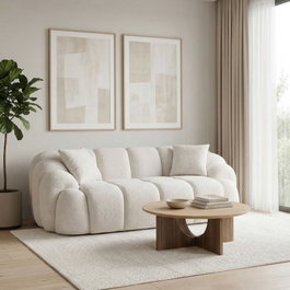 Atelier Del Sofa Octavio Sofá de 2 Plazas Blanco